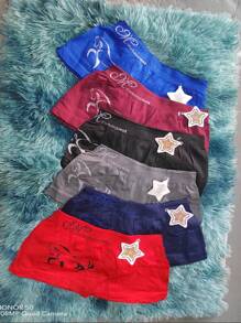 6 Assorted Microfiber Boxers With Children's Prints - Multicolor - View 1