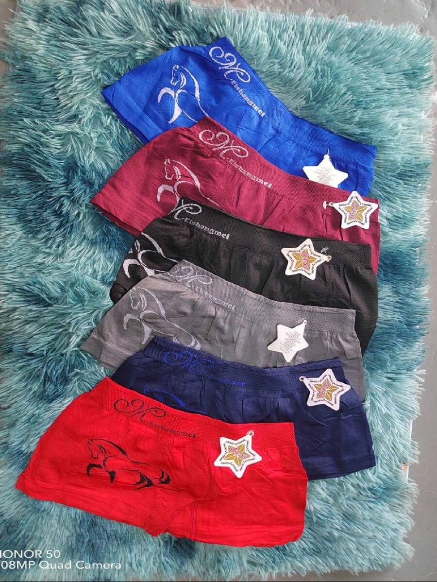 6 Assorted Microfiber Boxers With Children's Prints - Multicolor - View 1