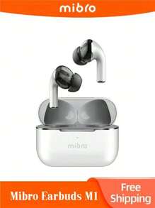 Mibro Micro M1 TWS 藍牙耳機 4 揚聲器 IPX4 防水觸控運動無線 HiFi 立體聲 ENC 降噪耳塞 白色 - 白色 - 查看 2