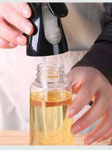 1 Pieza Pulverizador De Aceite Transparente Botella Spray De Aceite Atomizador Para Cocina - Negro - Ver 9