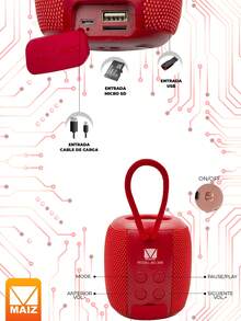 Mini Bocina Bluetooth de excelente calidad en el sonido - Azul - Ver 2