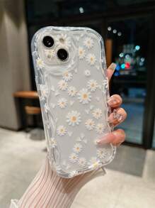 花紋tpu精細孔洞手機殼,適用於蘋果手機 - 白色 - 查看 2