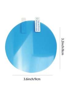 2pcs Car Rearview Mirror Anti-rain Film Anti-fog Film Waterproof Protective Sticker - Clear - View 3