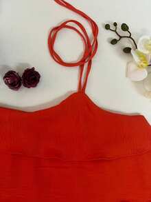 Women Tank Tops & Camis - 橘色 - 查看 3