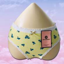 Calzones para Mujer, 3 piezas de Ropa Interior con estampado Floral y Moño. - Multicolor - Ver 10