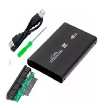 Case Hd Externo Slim Ssd Usb 2.0 Pc Notebook Xbox Ps3 Ps4 - Preto - Visão 1