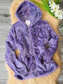 SUDADERA PELUCHE LIGERA - Morado Violeta - Ver 3