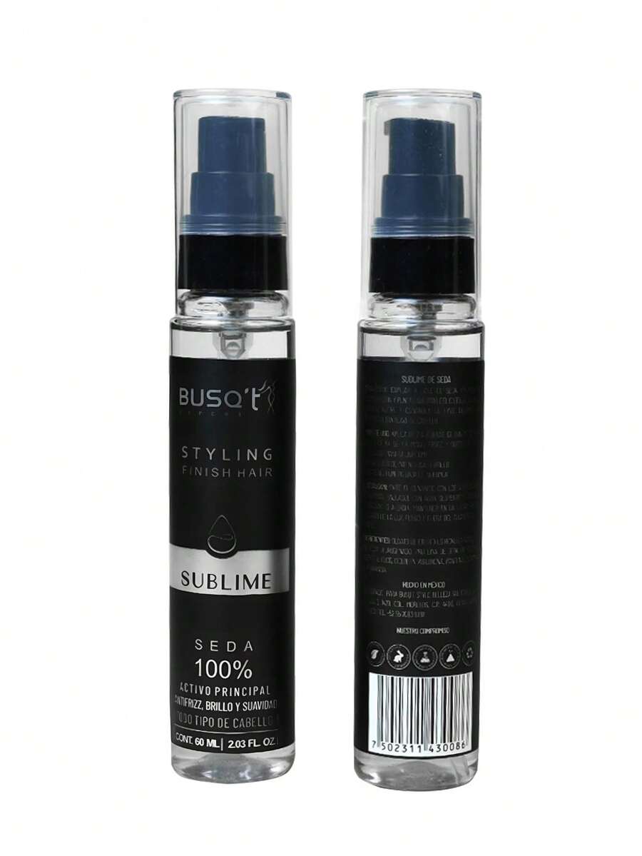 Gotas de Seda Profesional para el Peinado y Cuidado del Cabello para Mujer de la marca BUSQ´t - transparente - Ver 1