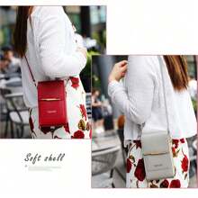 Women's Wallet Touch Screen Phone Bag Mini Crossbody Bag Multifunctional Fashion Wallet With Card Slot Vertical Wallet Phone Pouch Phone IPhone Bag Pouch Phone For Women Wallet Purse Wallet - Beige - View 8