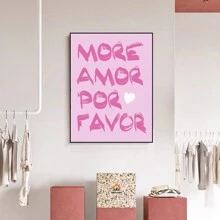 1 Miếng Màu hồng Love Nhà  Đồ trang trí Áp phích Đối với Phòng khách , Phòng ngủ , Học tập Phòng Với tranh sơn dầu Cốt lõi - Nhiều màu - Xem 3