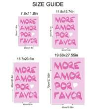 1 Miếng Màu hồng Love Nhà  Đồ trang trí Áp phích Đối với Phòng khách , Phòng ngủ , Học tập Phòng Với tranh sơn dầu Cốt lõi - Nhiều màu - Xem 8