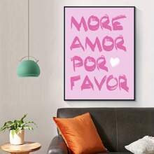 1 Miếng Màu hồng Love Nhà  Đồ trang trí Áp phích Đối với Phòng khách , Phòng ngủ , Học tập Phòng Với tranh sơn dầu Cốt lõi - Nhiều màu - Xem 5