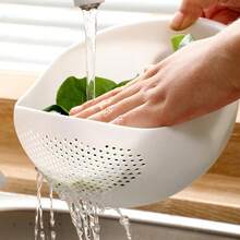 1 Miếng , Cơm Rửa Rổ thoát nước , Cơm Rửa Bộ lọc Rổ , Creative Cơm Rửa , Nhựa Cơm Đồ lọc , Vật dụng trong nhà Cơm Rửa Rổ , Đa chức năng Cơm Rửa lòng chảo , Phòng bếp chất liệu , Dụng cụ nhà bếp - Hồng - Xem 4