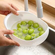 1 Miếng , Cơm Rửa Rổ thoát nước , Cơm Rửa Bộ lọc Rổ , Creative Cơm Rửa , Nhựa Cơm Đồ lọc , Vật dụng trong nhà Cơm Rửa Rổ , Đa chức năng Cơm Rửa lòng chảo , Phòng bếp chất liệu , Dụng cụ nhà bếp - Hồng - Xem 1