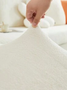 1入組柔軟彈性沙發套,現代風格防滑沙發套,適用於l型沙發和1/2/3/4座位沙發的客廳家具保護套 - 米白 - 查看 3