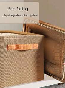 1只簡單的衣物收納袋,適用於內衣、襪子抽屜、衣櫥,可攜式、、可水洗、可摺疊、多格收納盒/咖啡棕色