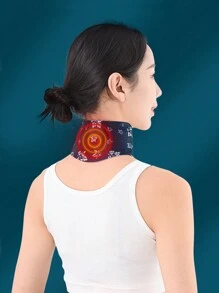 1pc Self-heating Steam Neck Pad, Heat Patch - Navy Blue - View 1