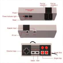 Consola de videojuegos Retro Mini TV de 8 bits con 620 juegos RETRO y 2 controles incluidos T&N Consola de videojuegos Retro Mini TV de 8 bits consolas de video juegos - Blanco y Negro - Ver 4
