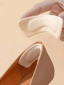 2pcs Breathable Heel Cushions With Back Heel Insert, Prevent Slipping In High Heels