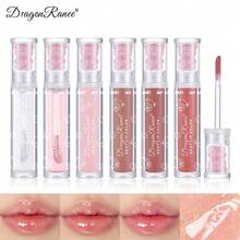 Dragon Ranee 閃亮唇彩持久防水水晶口紅,類玻璃透明唇釉,淺色果凍唇膏塗層,滋養保濕唇膏,透亮唇膏,像鏡子的玻璃唇油水霧唇蜜 - 棕色 - 查看 7