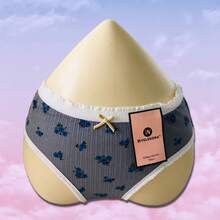 Calzones para Mujer, 3 piezas de Ropa Interior con estampado Floral y Moño. - Multicolor - Ver 4