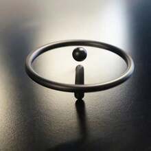 1pc Novel Exclamation Mark Shaped Gyro Floating & Rotating Toy For Stress Relief And Fun - Blue - View 5