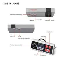 Consola de video juegos retro clásica, salida AV, sistema de videojuegos NES de 8 bits, 620 juegos integrados con 2 controladores clásicos Horas de Diversion Consola de Juegos divertida retro regalo para niños navidad - Gris - Ver 7