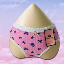 Calzones para Mujer, 3 piezas de Ropa Interior con estampado Floral y Moño. - Multicolor - Ver 5