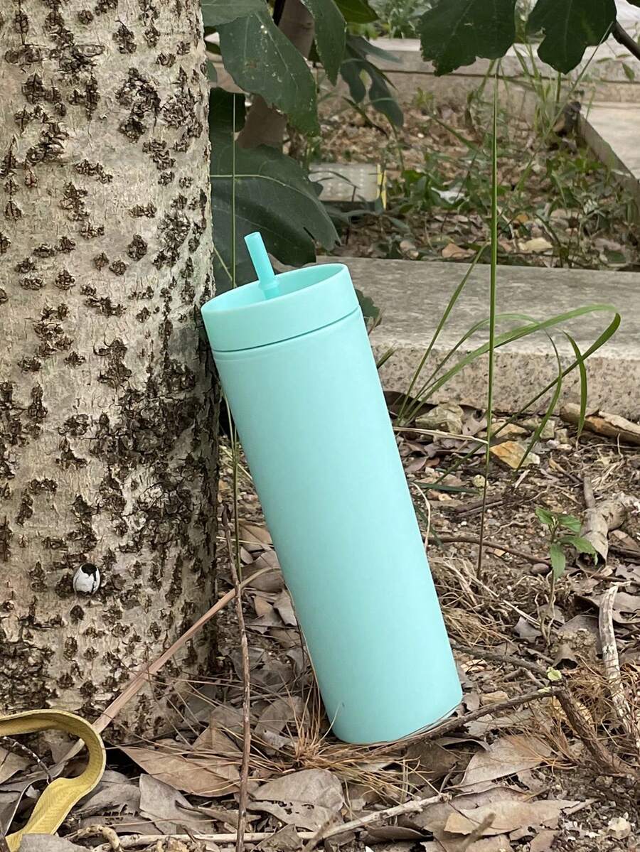 1 Miếng 470ml Rơm rạ Nhựa Cúp In Nhiều Màu sắc - màu xanh lá - Xem 1