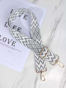 70cm-130cm袋子配件袋帶可調節拆卸耐用替換時尚袋子部件網帶刺繡女士鑰匙扣吊飾 - 灰色 - 查看 4