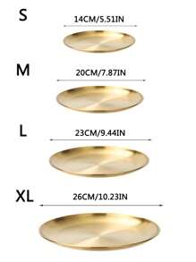 时尚简约下午茶点心托盘金色、厨房、圣诞礼物 - 金色 - 查看 7
