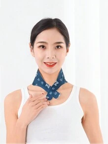 1pc Self-heating Steam Neck Pad, Heat Patch - Navy Blue - View 4