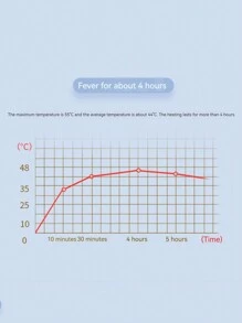 1pc Self-heating Steam Neck Pad, Heat Patch - Navy Blue - View 7