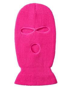 1 Mũ Unisex Ba Lỗ Dày Màu Kẹo Phong Cách Y2k Với Balaclava & Vành, Thích Hợp Để Đi Lại Hàng Ngày, Trượt Tuyết, Thể Thao Ngoài Trời Và Giữ Ấm Trong Mùa Đông Thường Ngày - Hồng - Xem 9