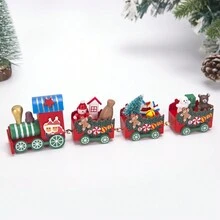 1 Miếng Giáng sinh 4 Đầy màu sắc Người Gingerbread Xe lửa Bối cảnh Đồ trang trí Trường mẫu giáo Hoạt hình Qủa tặng - Nhiều màu - Xem 5