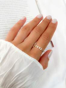 Fine Single Ring - 銀色 - 查看 1