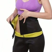 Cao su Không giới tính Thể thao Mồ hôi Eo Thắt lưng , Nén Thắt lưng , Yoga , Tắm hơi , Khỏe mạnh , Áo Shapewear Huấn luyện viên vòng eo Áo nịt ngực - Màu vàng - Xem 2