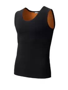 1pc Winter Thermal Lined Thick Warm Vest For Men