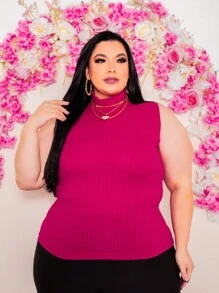 Plus Size Blouses - Màu Hồng Tươi - Xem 1