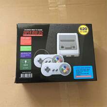 Consola de Juegos Super Mini SFC 620 Clasica Roja y Blanco Para TV Domestica - Gris - Ver 5