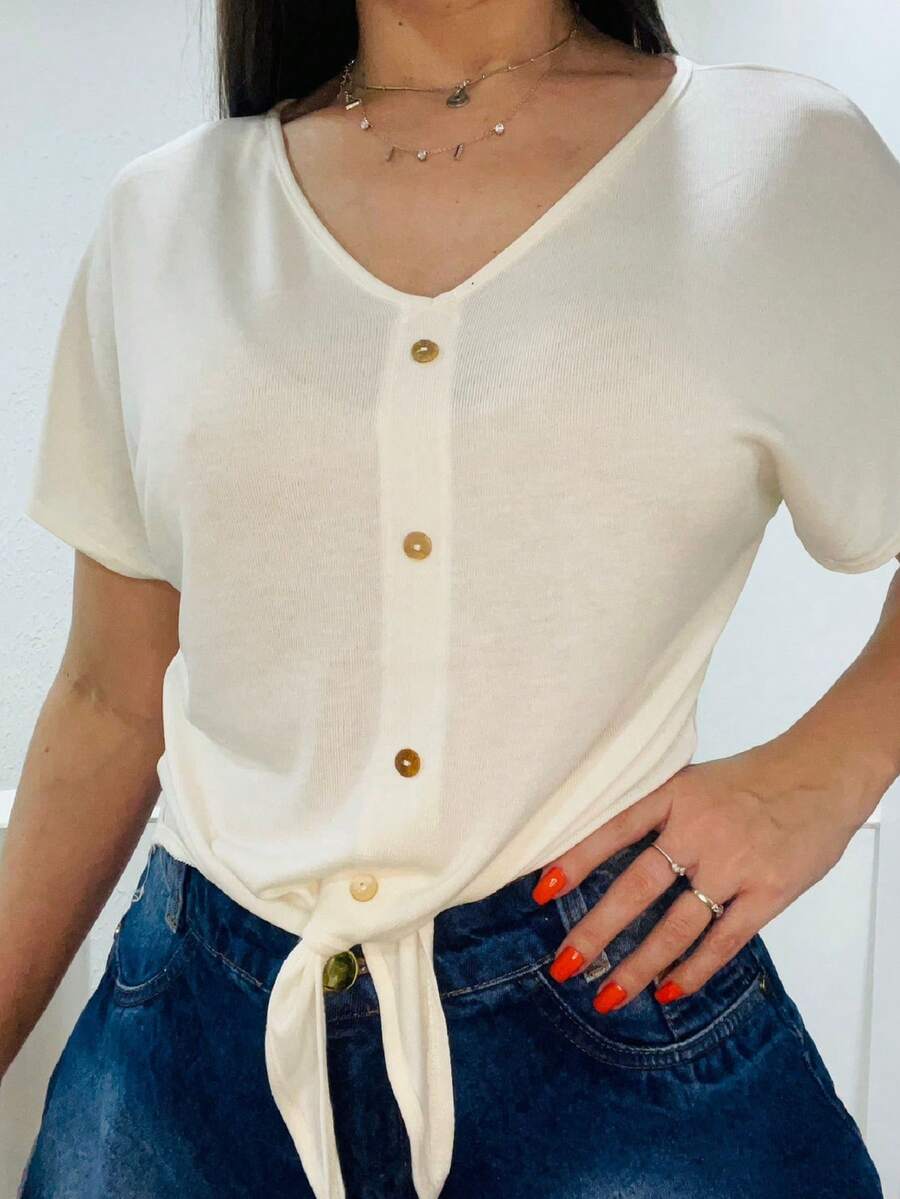 Women Blouses - White - View 1