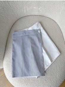 Women Shorts - 藍白色 - 查看 1