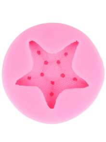 Molde De Silicona Para Diseño De Estrella De Mar Para Bricolaje - Rosa - Ver 3