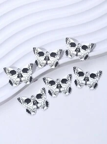 4 件骷髏蝴蝶設計 Diy 手工珠寶萬聖節禮物朋克哥德式飛行動物吊墜適用於項鍊、耳環、耳環鉤、工藝材料 - 蝴蝶型 - 查看 5