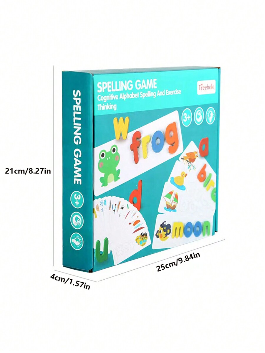 Montessori wooden spelling puzzle game 27 easy to handle alphabet