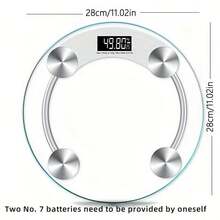 1 Pieza Báscula Digital Inteligente Para Baño Para La Medición Precisa De Peso Corporal Herramientas De Baño - Blanco - Ver 6