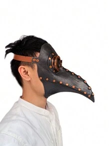 New Latex Bird Beak Doctor Costume Mask Toy Funny Decoration - Bronze - View 2