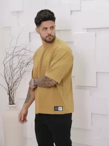 Men T-Shirts - 駝色 - 查看 1