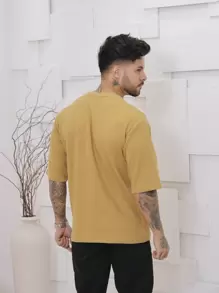 Men T-Shirts - 駝色 - 查看 3