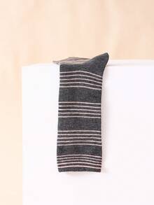 4雙女士多色混搭時尚膝襪,適合日常穿著 - 彩色 - 查看 5